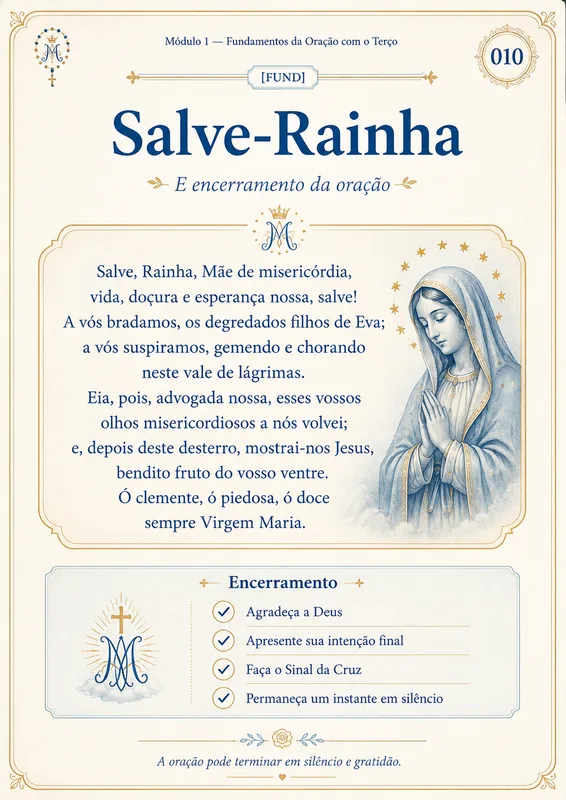 Página interna da Biblioteca Visual dos Terços Católicos